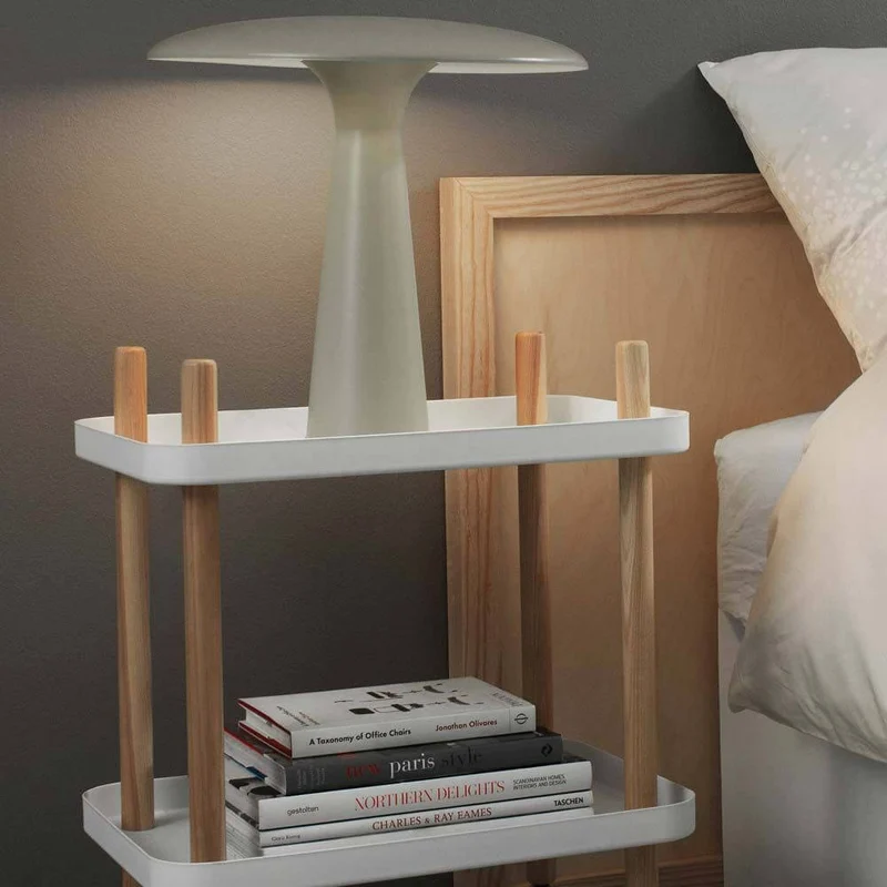 Design Tischleuchte Shelter Ø 41cm Kalkstein