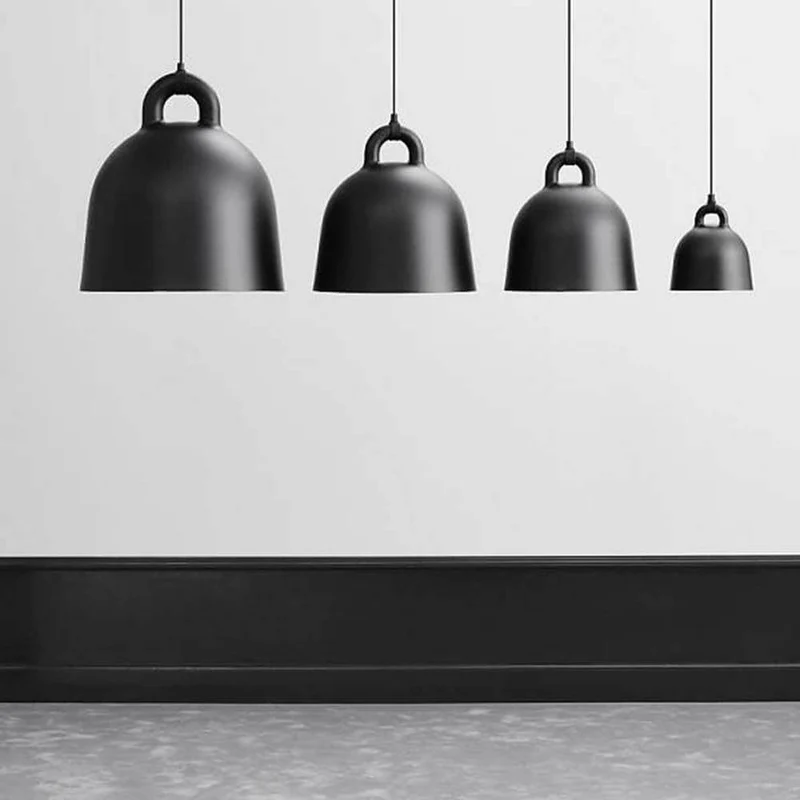 Pendelleuchte Bell L Ø 55cm Schwarz