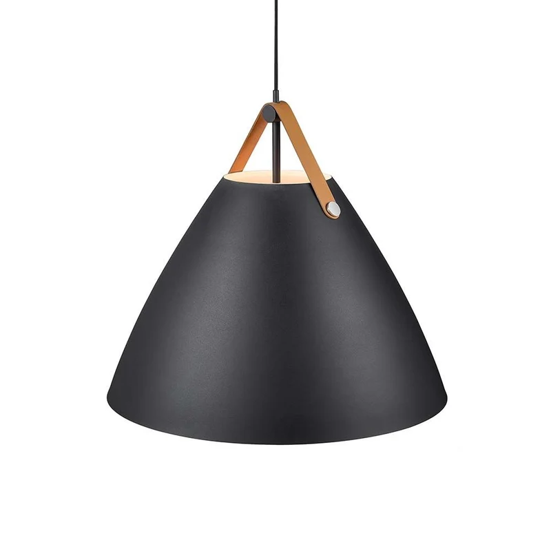 Pendellampe Strap 68 Schwarz