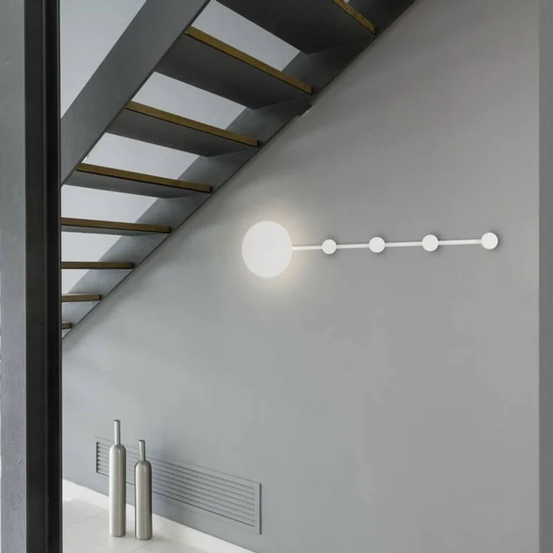 LED Wandleuchte HAN Schwarz Garderobenhaken
