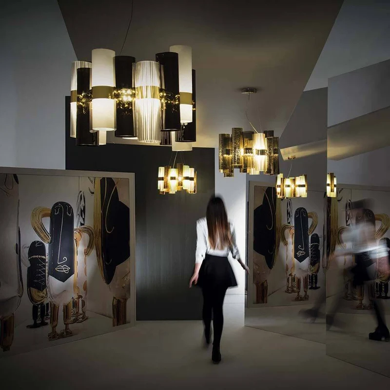 Slamp La Lollo Medium Hängelampe 2500lm 2700K Gold
