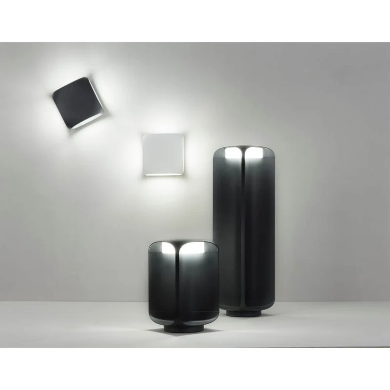 LED Sockelleuchte BU-OH 26cm IP65 Dunkelgrau