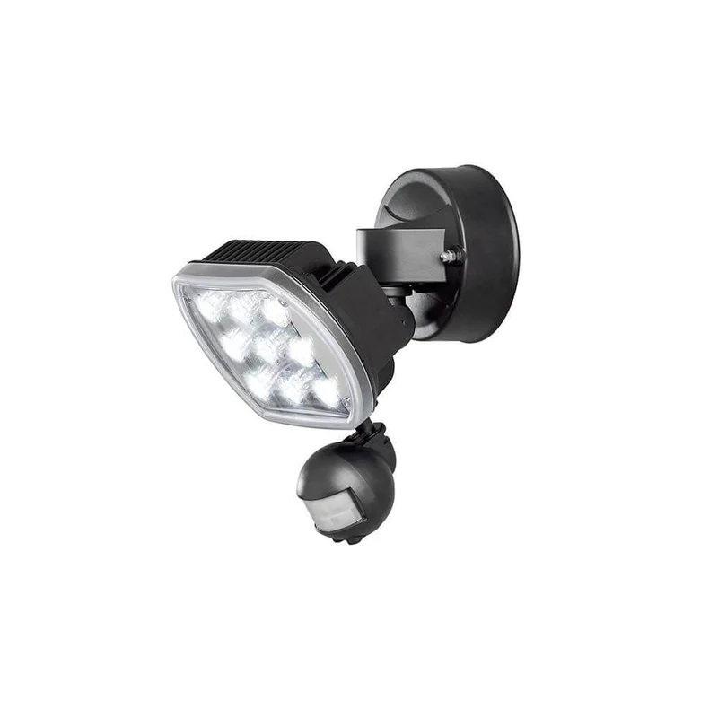 Prato LED Außenstrahler mit Sensor IP44 Schwarz
