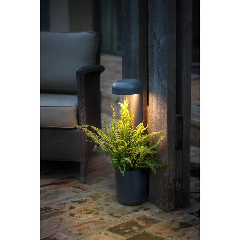 LED Wegelampe GROW 65cm 10W IP65 Dunkelgrau