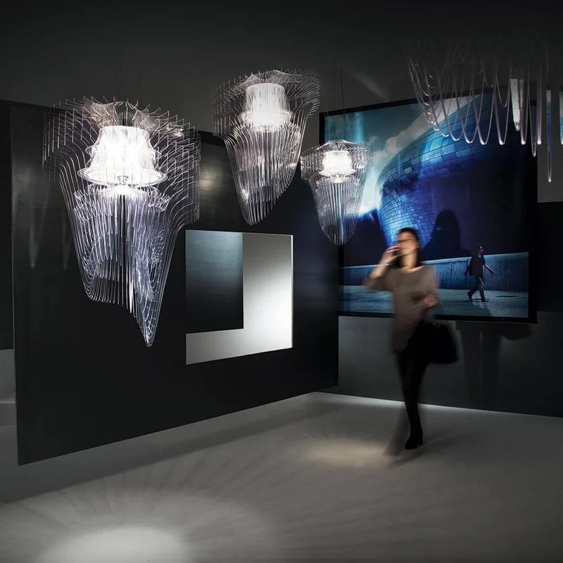 Slamp LED Hängelampe Aria Large 7000lm 2700K Transparent