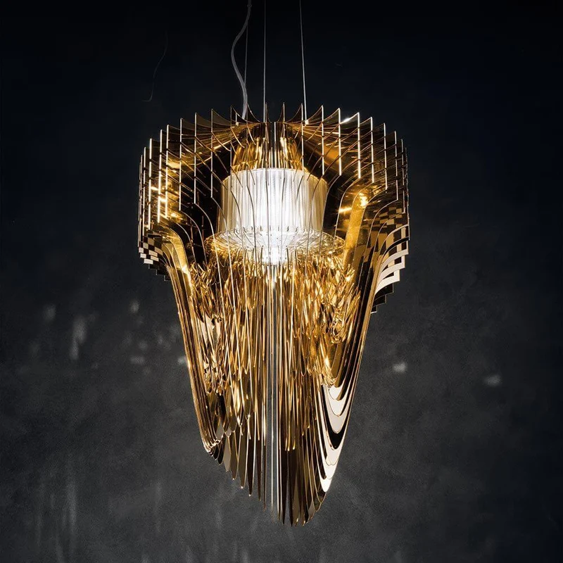 Slamp LED Hängeleuchte Aria Large 7000lm 2700K Gold