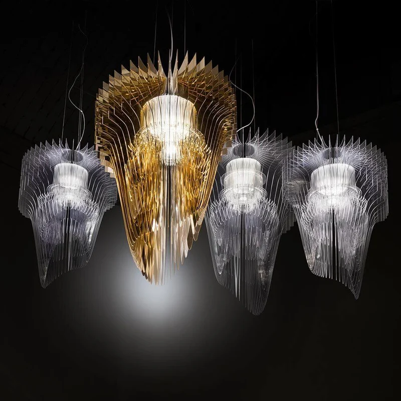Slamp LED Hängeleuchte Aria Large 7000lm 2700K Gold