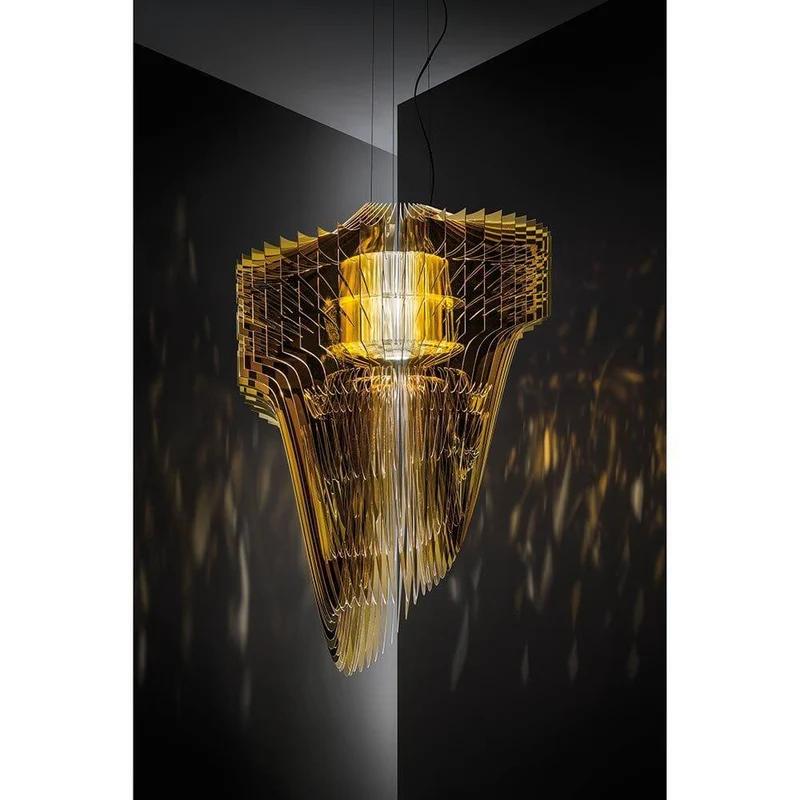 Slamp LED Hängeleuchte Aria Large 7000lm 2700K Gold