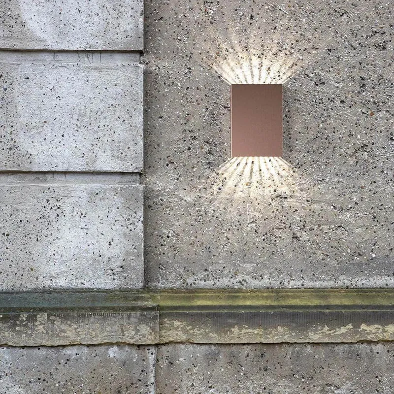 Fold 10 LED Außen-Wandleuchte IP54 Kupfer