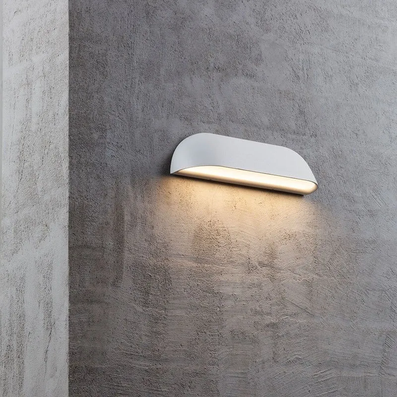 Front 26 LED Wand-Außenlampe IP44 Weiß
