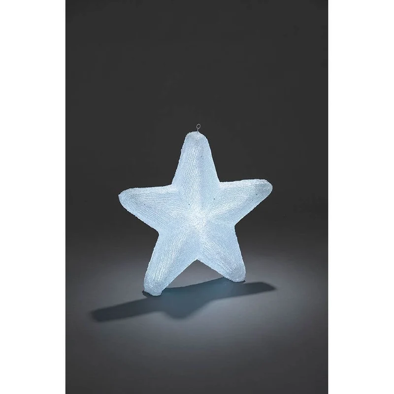 LED Acryl Stern mit 6 Farbwechselfunktionen 75 RGB Dioden 12V IP44