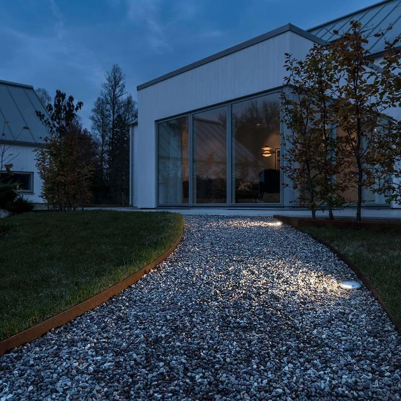 High Power LED Bodeneinbaustrahler IP65 Alu-Gebürstet