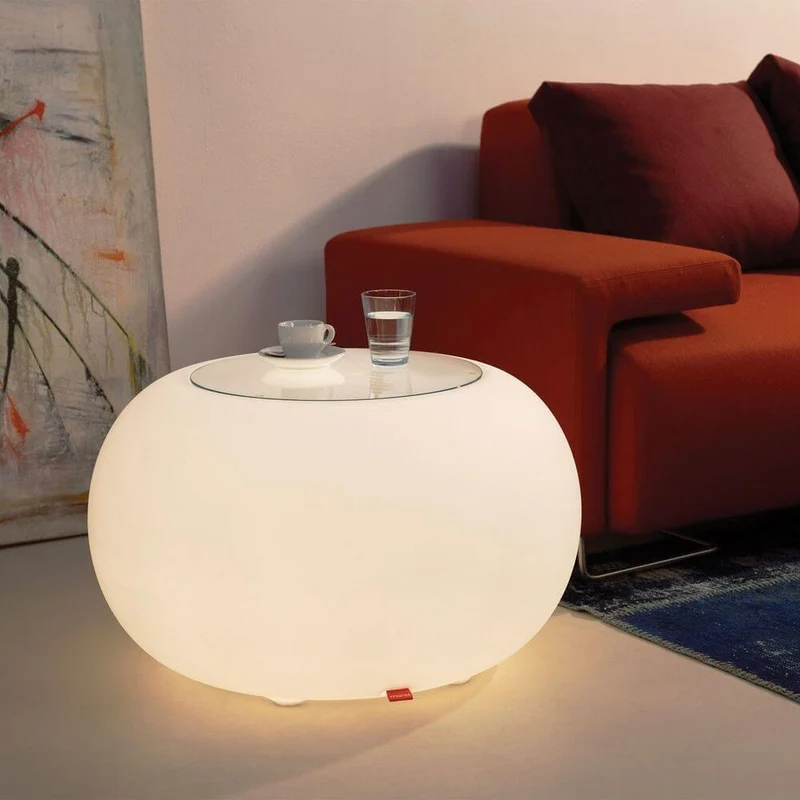 Moree Outdoor LED Tisch oder Hocker Bubble