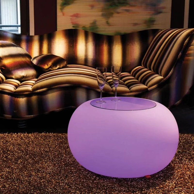 Moree Outdoor LED Tisch oder Hocker Bubble