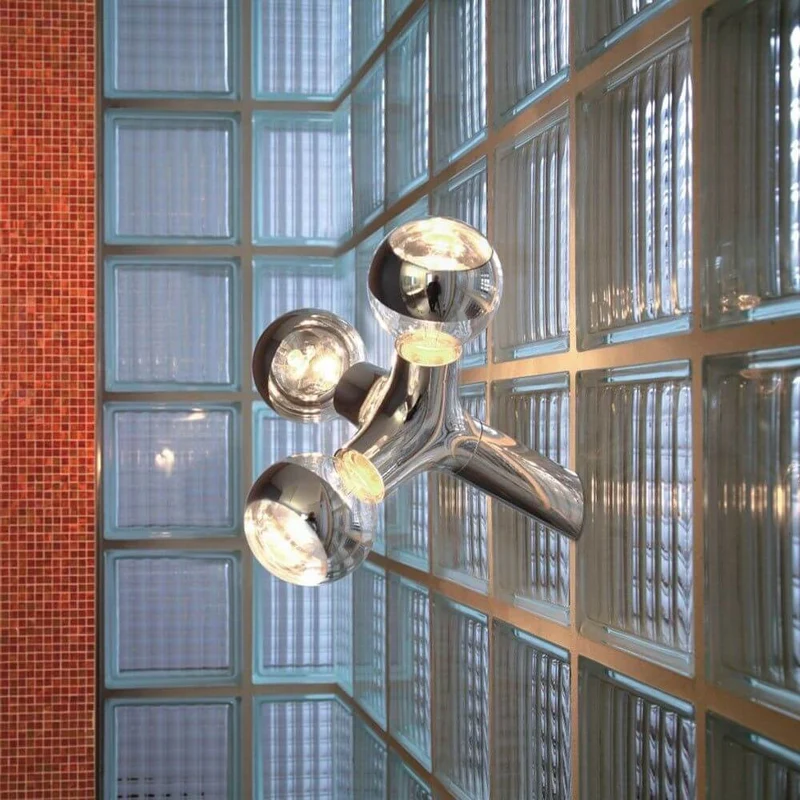 DNA Single-3 Wand- & Deckenlampe Chrom