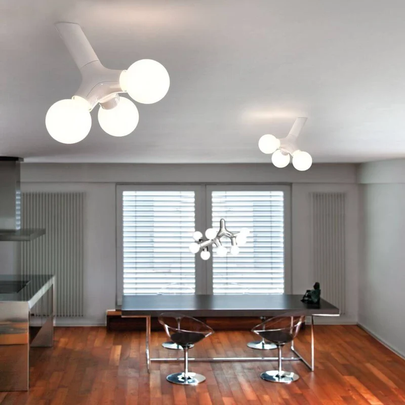 DNA Single-3 Wand- & Deckenlampe Chrom