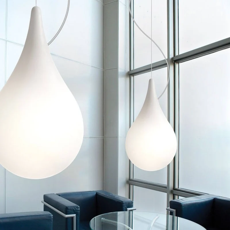 Drop-2L Pendelleuchte Ø 36cm Liquid-Light Weiß