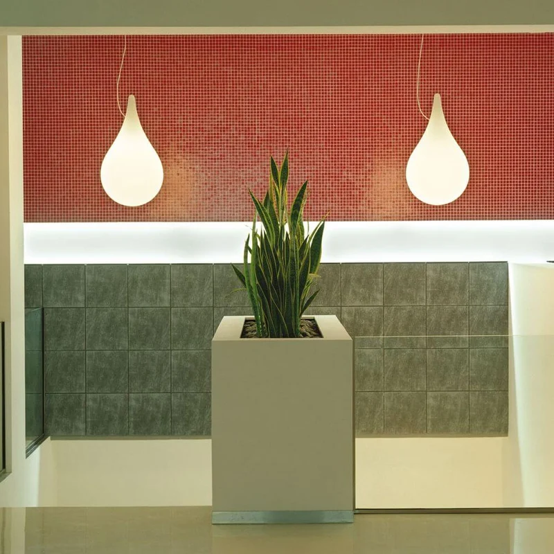 Drop-2L Pendelleuchte Ø 36cm Liquid-Light Weiß
