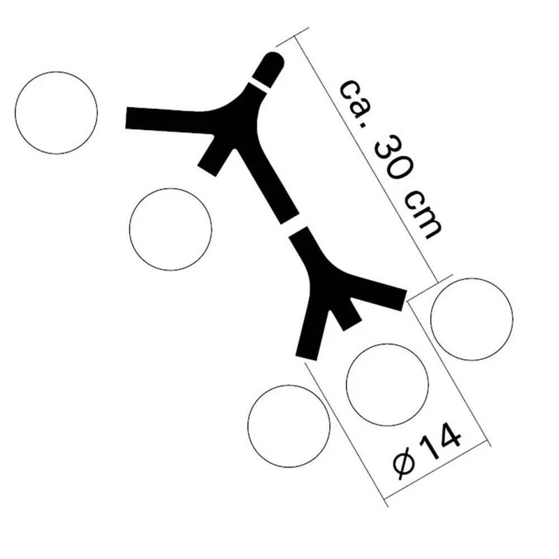 DNA Double-5 Pendellampe Schwarz