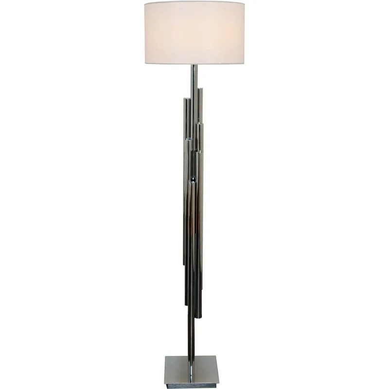 Stehleuchte Trimestre Metall verchromt Silber