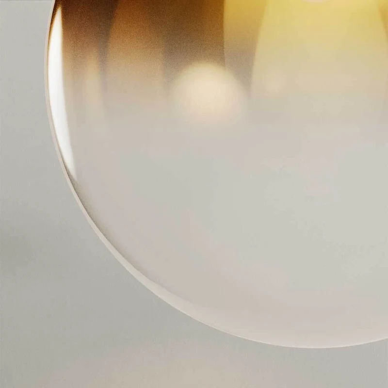 s.luce Orb Axis Glas-Tischlampe Dreibein 20cm
