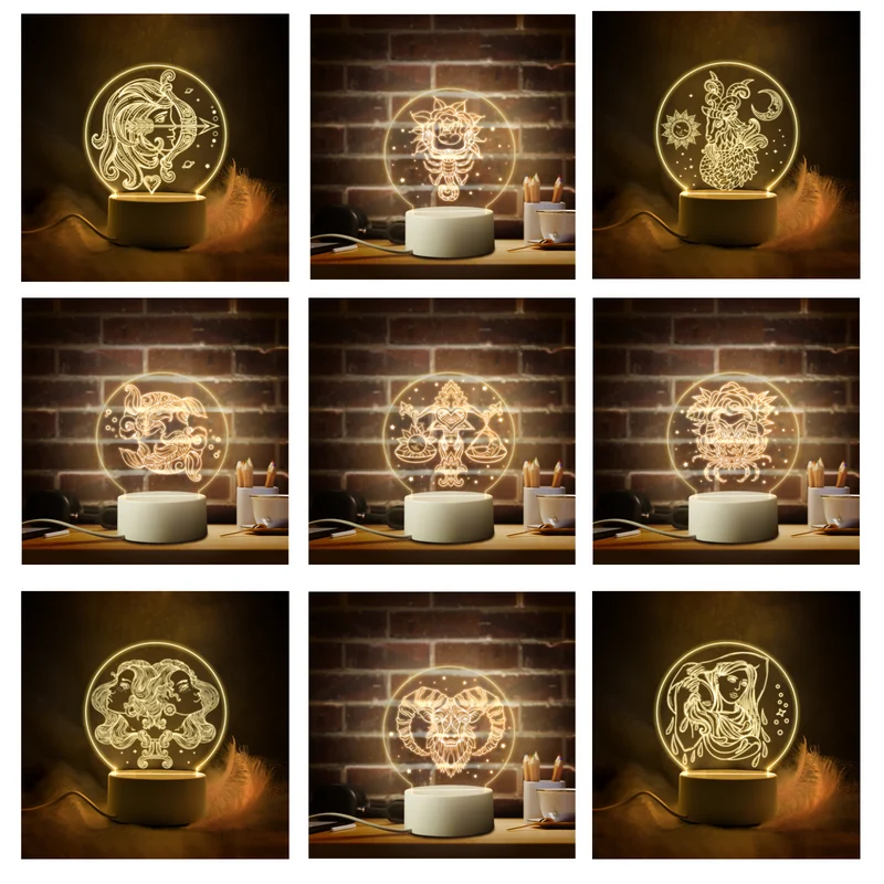 Sternzeichen Lampe Nachtlicht