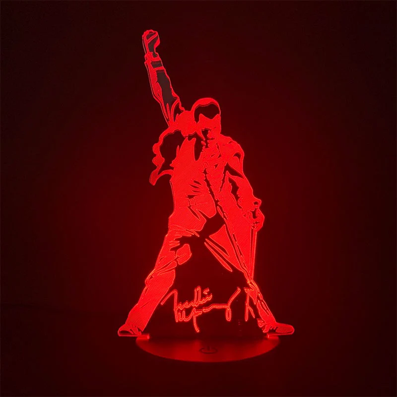 Queen Freddie Mercury oder Elvis Presley Nachtlicht Lampe