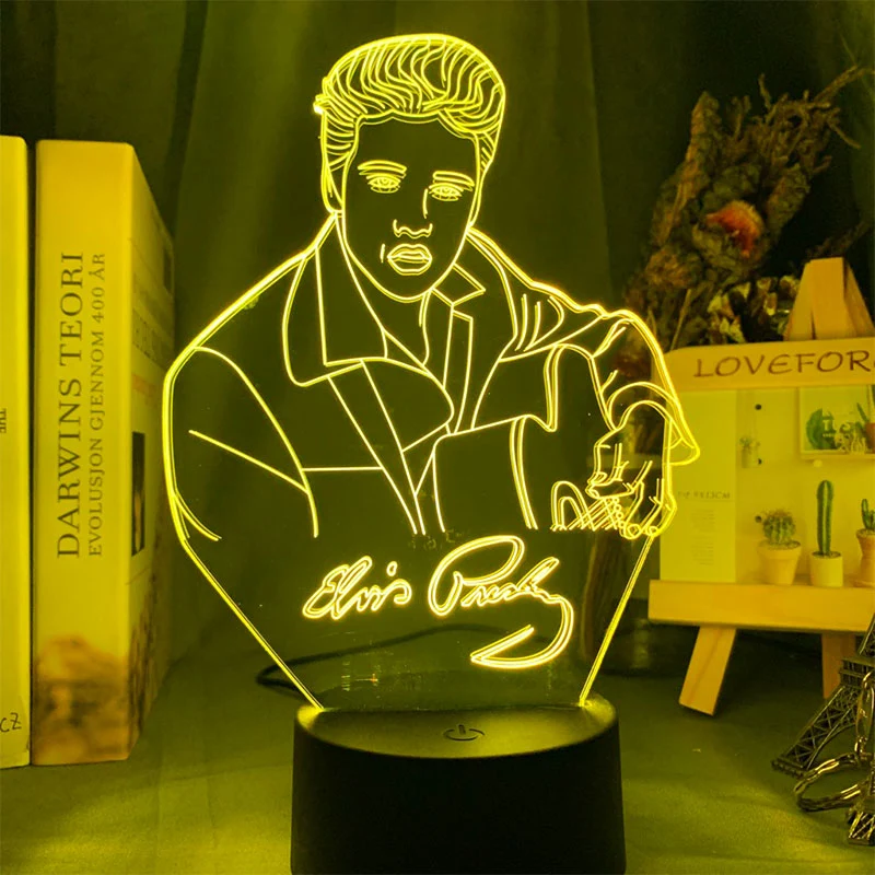 Queen Freddie Mercury oder Elvis Presley Nachtlicht Lampe