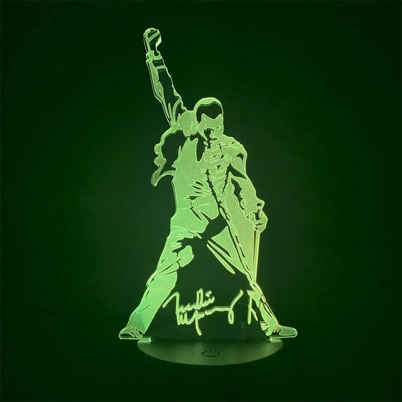 Queen Freddie Mercury oder Elvis Presley Nachtlicht Lampe
