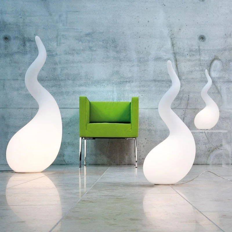 Alien M Outdoor Stehleuchte 65cm IP44 Liquid-Light Weiß