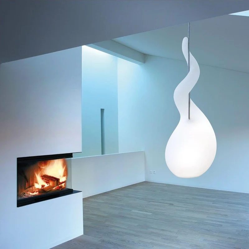 Alien M Pendelleuchte 65cm Liquid-Light Weiß