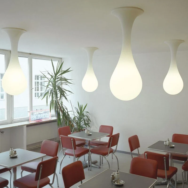 Drop-1S Deckenlampe 40cm Liquid-Light Weiß