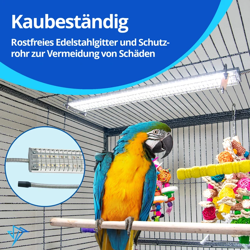 Vogellampen mit Knabberschutz