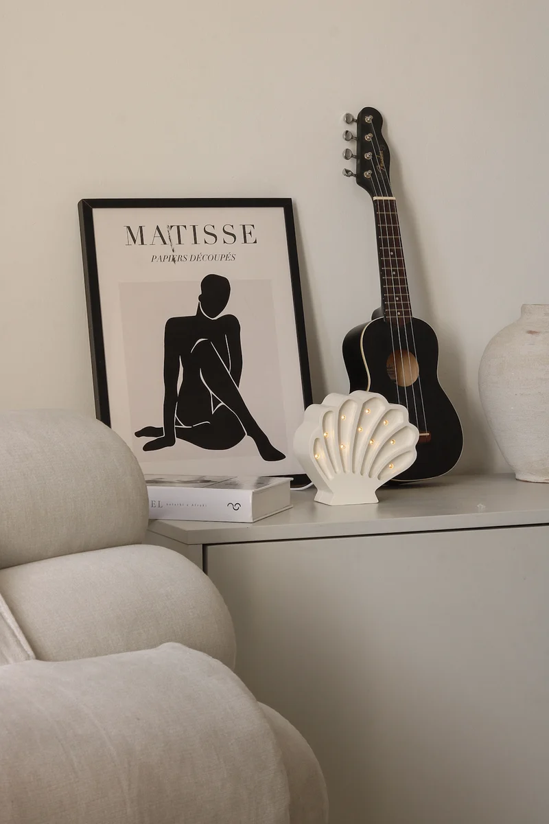 Little Lights Seashell Night Light | Pearl White