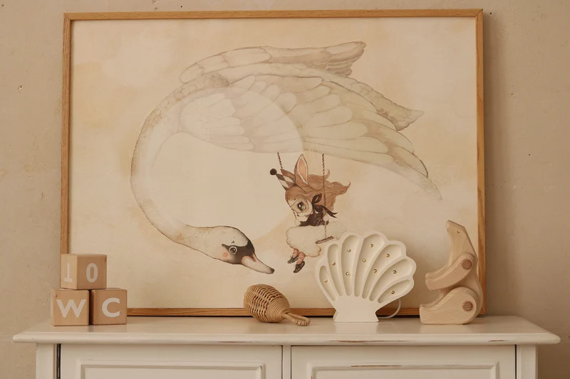 Little Lights Seashell Night Light | Pearl White