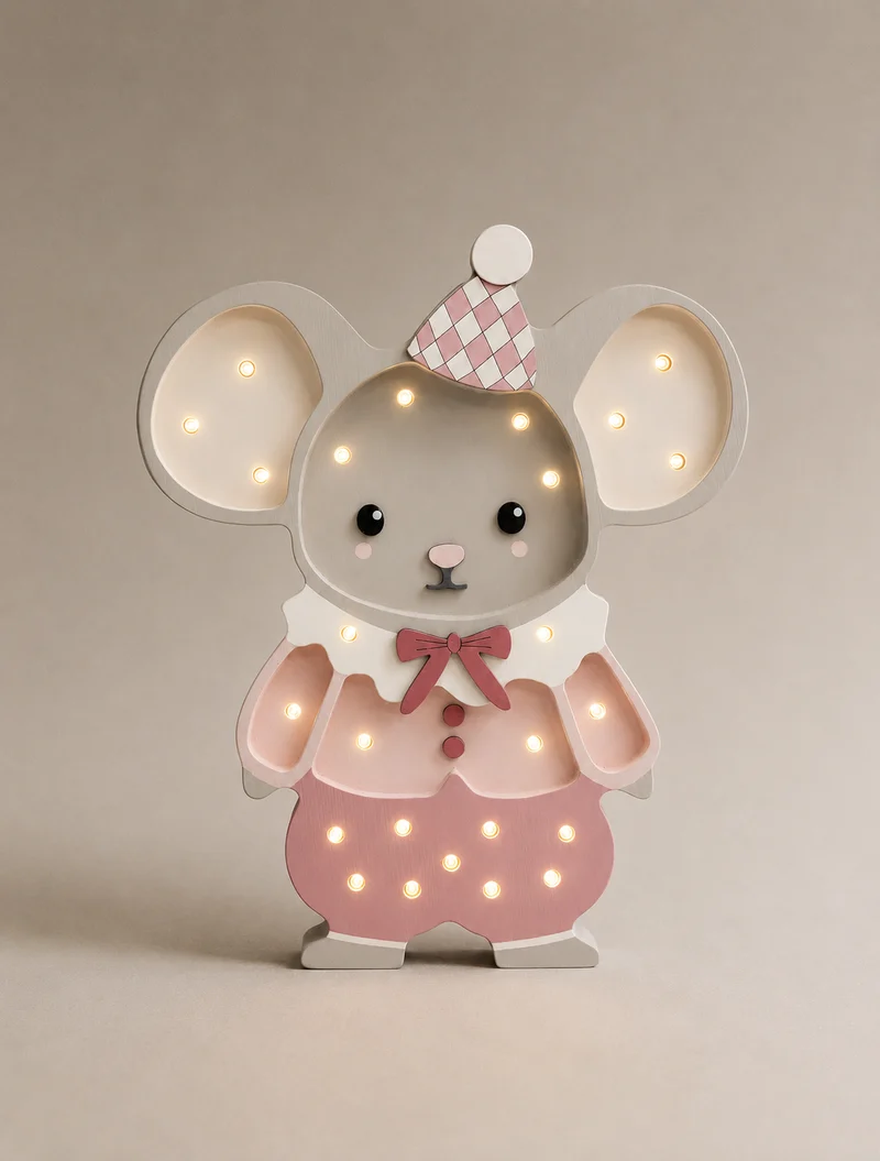 Little Lights Rose the Mouse | Cotton Pink
