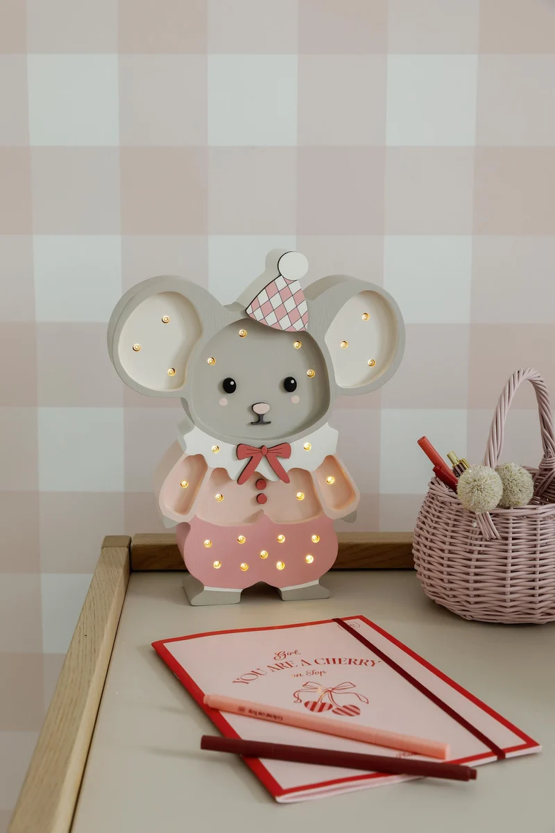 Little Lights Rose the Mouse | Cotton Pink