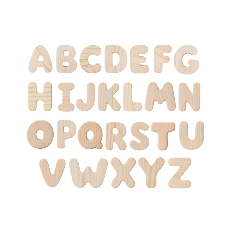 Wooden Bubble Letters | Create Your Own Name