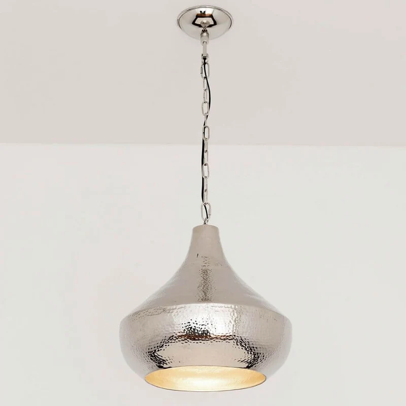 Hängeleuchte Arancia Aluminium Vernickelt Silber