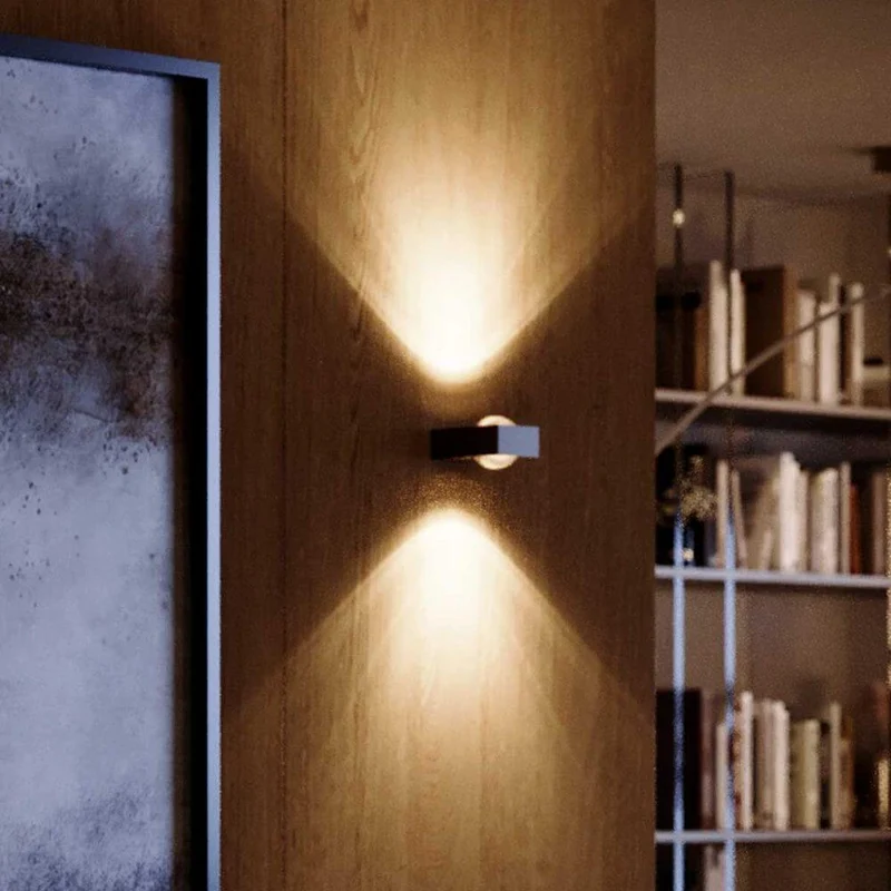 s.luce Beam X moderne Wandleuchte Up & Down eckig