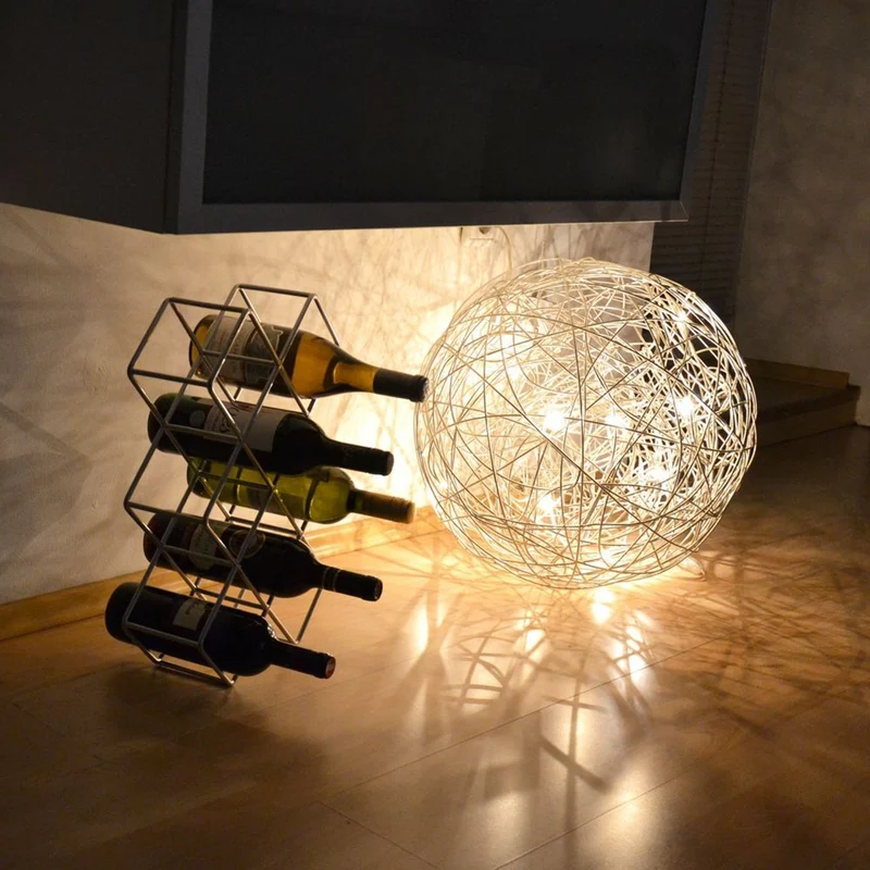 s.luce Mesh LED-Drahtkugel Innen & Außen Warmweiß