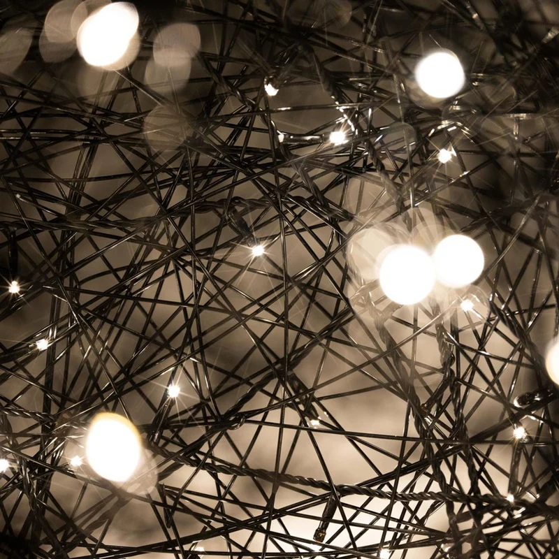s.luce Mesh LED-Drahtkugel Innen & Außen Warmweiß