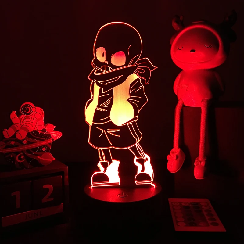 Undertale LED Nacht Licht mit Farbwechsel