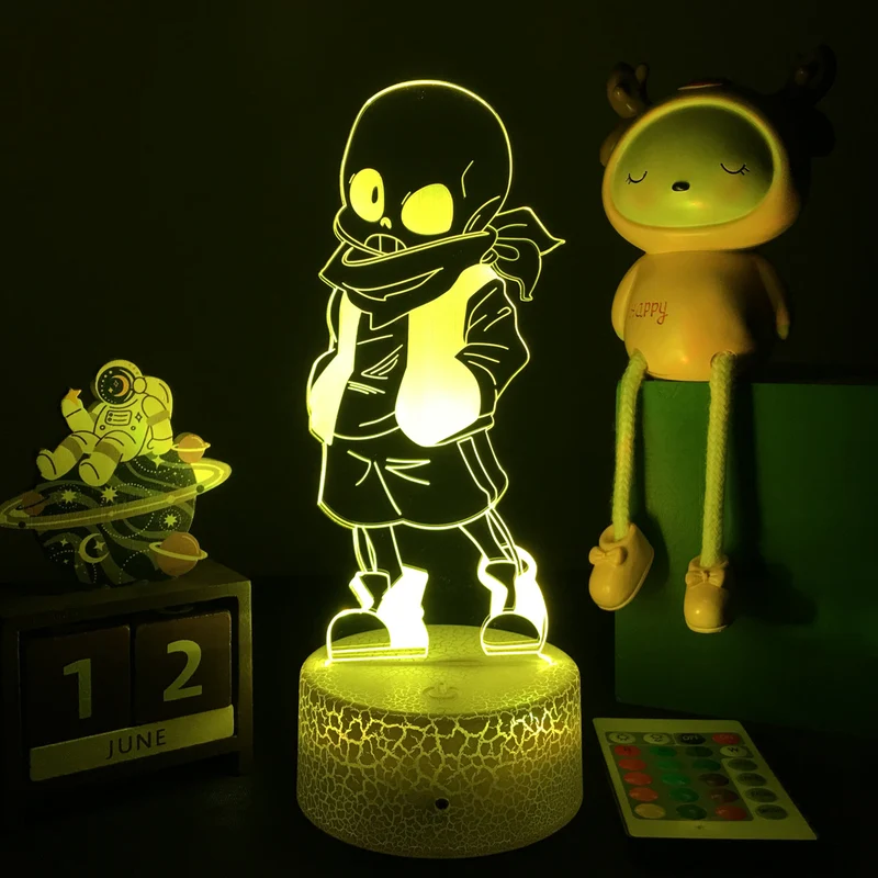 Undertale LED Nacht Licht mit Farbwechsel