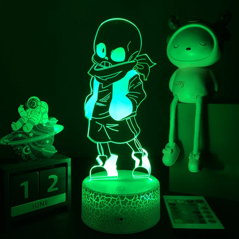 Undertale LED Nacht Licht mit Farbwechsel