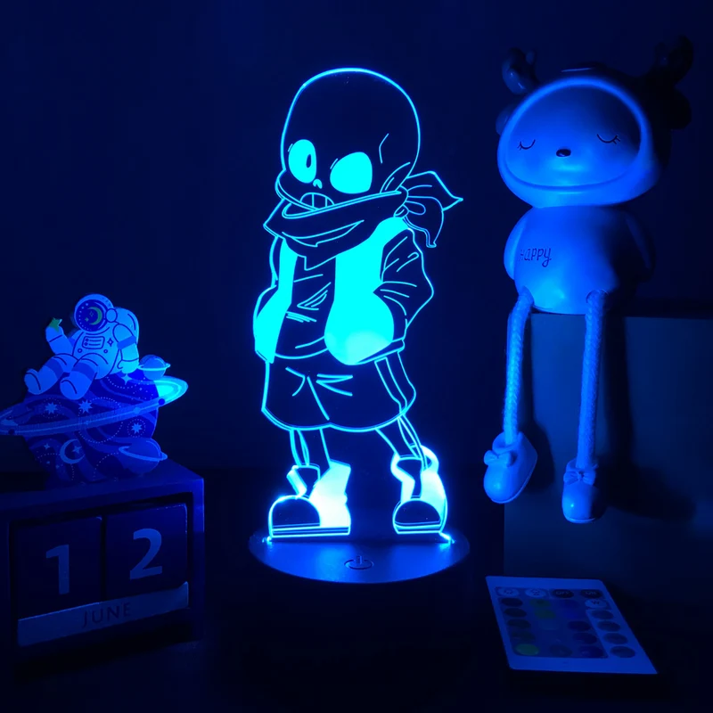 Undertale LED Nacht Licht mit Farbwechsel