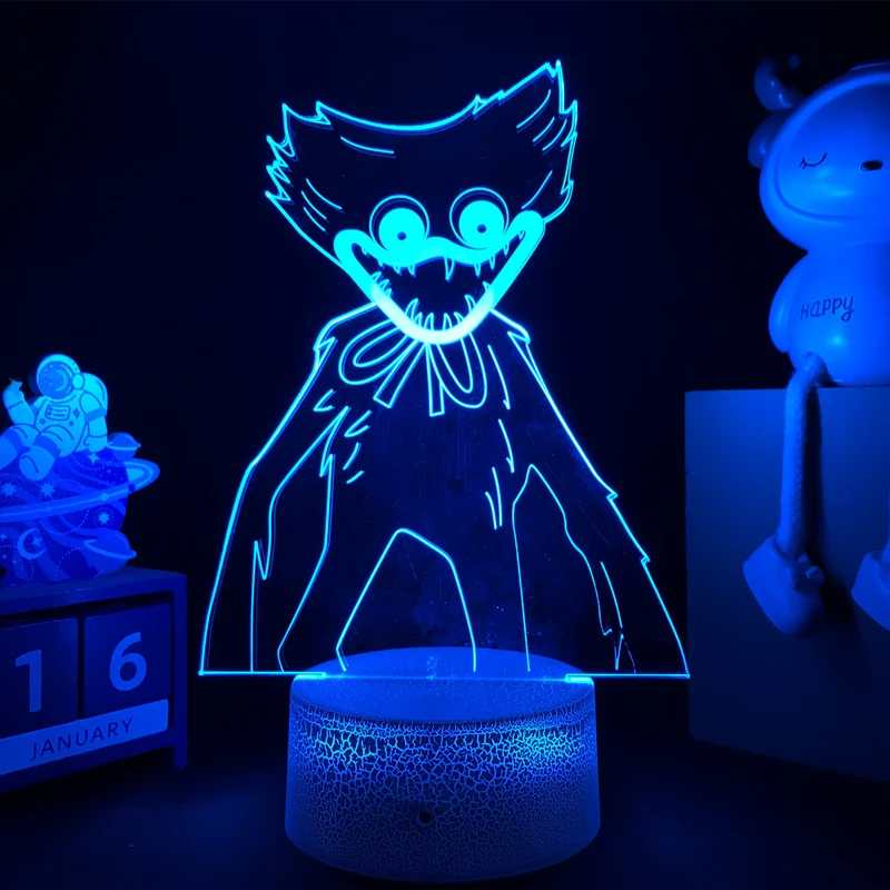 Huggy Wuggy LED-Lampe mit 3D Effekt