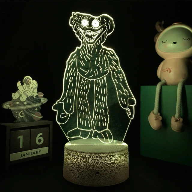 Huggy Wuggy LED-Lampe mit 3D Effekt