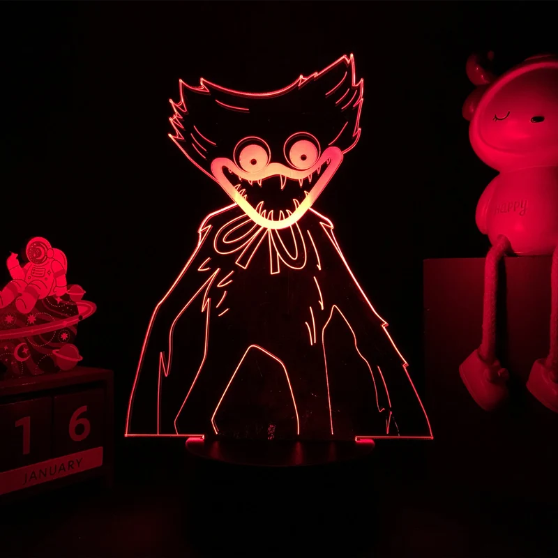 Huggy Wuggy LED-Lampe mit 3D Effekt