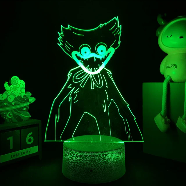 Huggy Wuggy LED-Lampe mit 3D Effekt